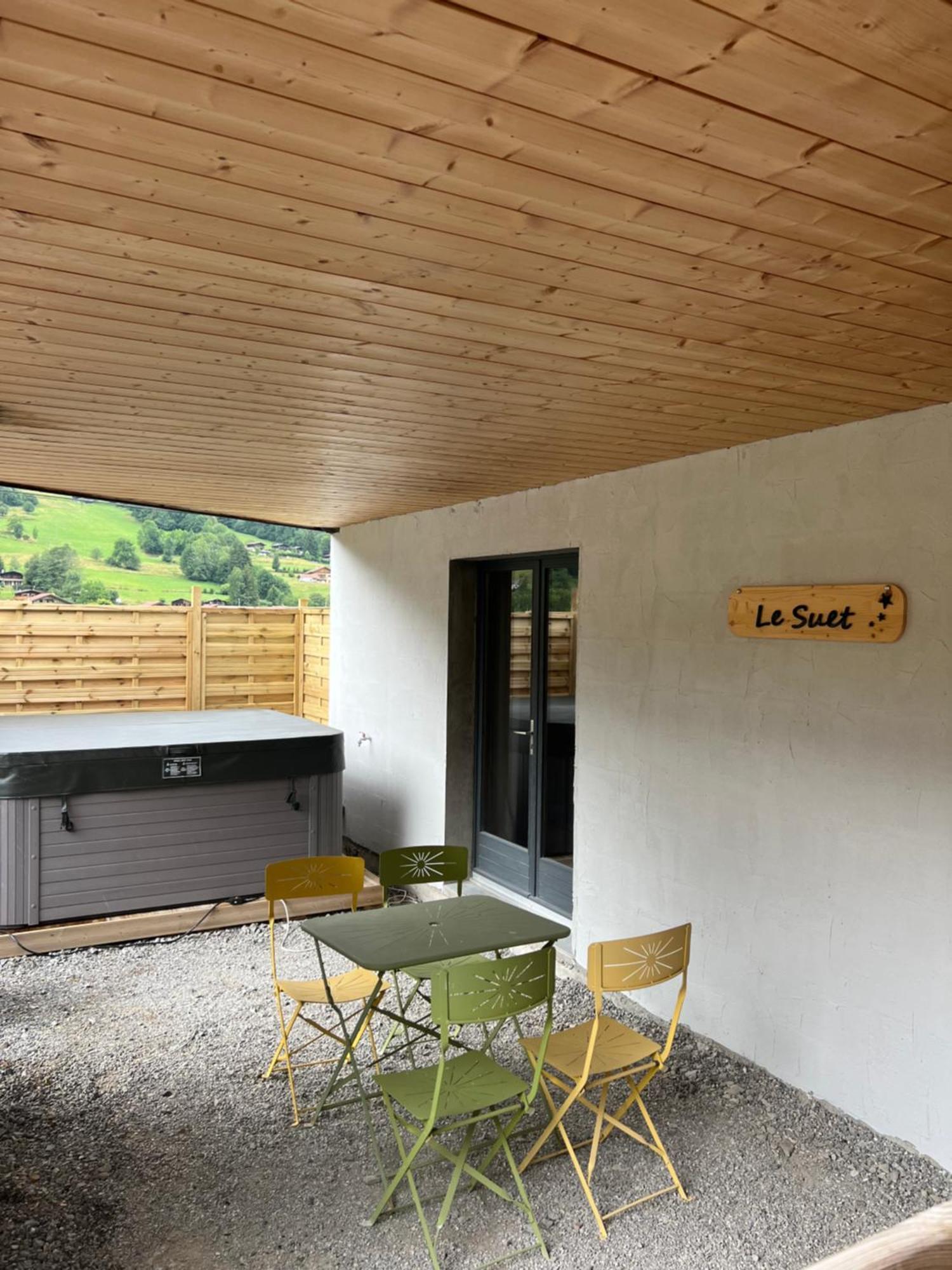 Neuf Chalet 4P Le Suet Jacuzzi Privatif Entremont ภายนอก รูปภาพ